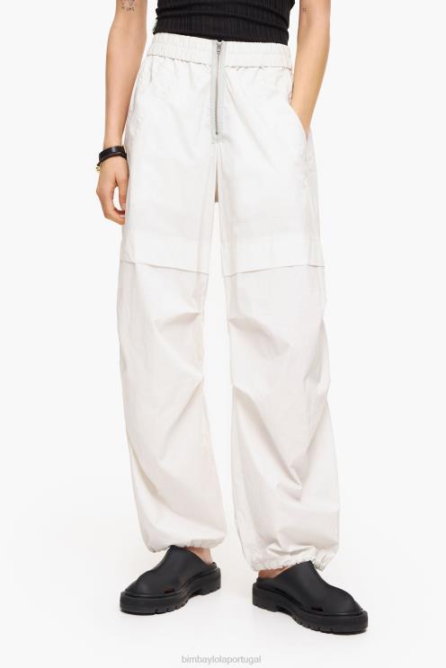 cinza roupas 64X4N421 calças de pára-quedas leves Bimba Y Lola