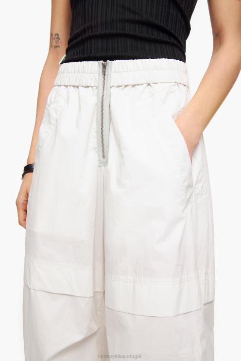 cinza roupas 64X4N421 calças de pára-quedas leves Bimba Y Lola