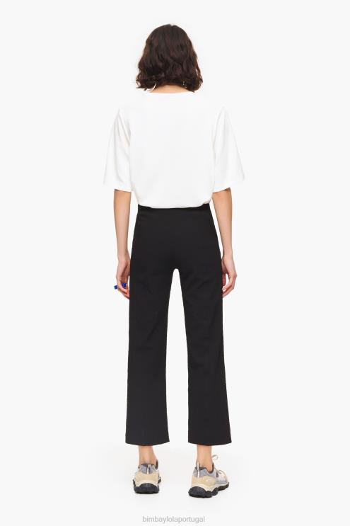 preto roupas 64X4N414 calças folgadas Bimba Y Lola