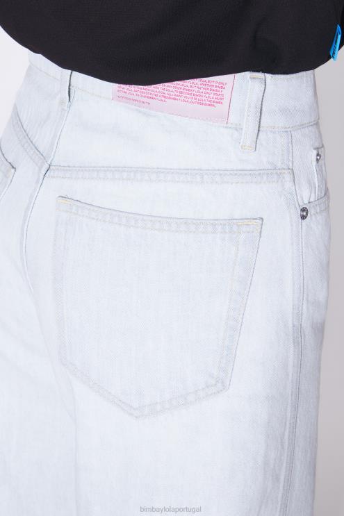 azul roupas 64X4N430 barril - jeans reto Bimba Y Lola