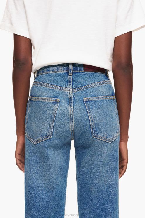 azul roupas 64X4N448 comprimento total reto - jeans reto Bimba Y Lola