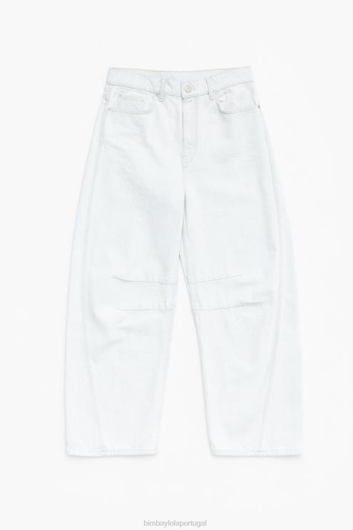 azul roupas 64X4N516 barril - jeans reto Bimba Y Lola