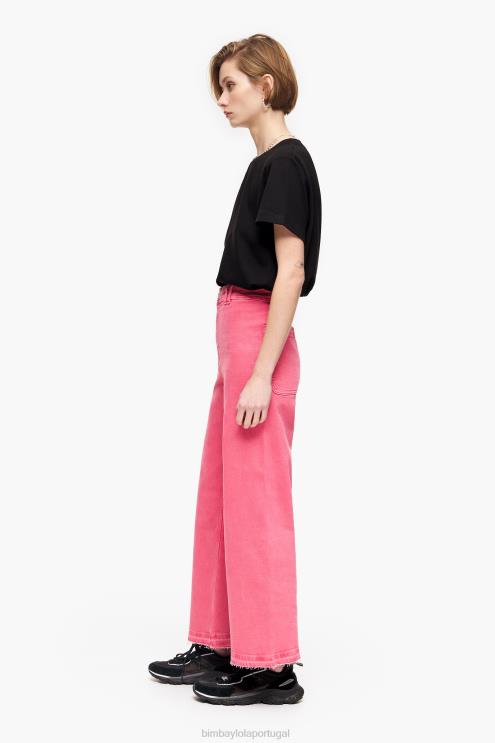 cereja roupas 64X4N447 culotte - jeans de cintura alta Bimba Y Lola