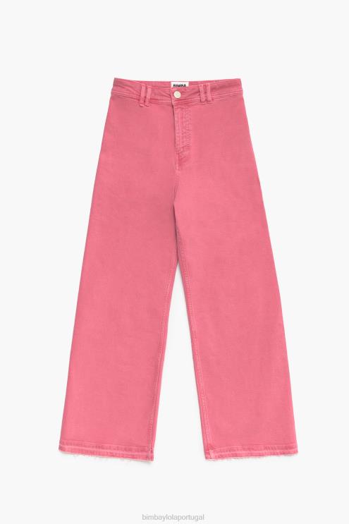 cereja roupas 64X4N447 culotte - jeans de cintura alta Bimba Y Lola
