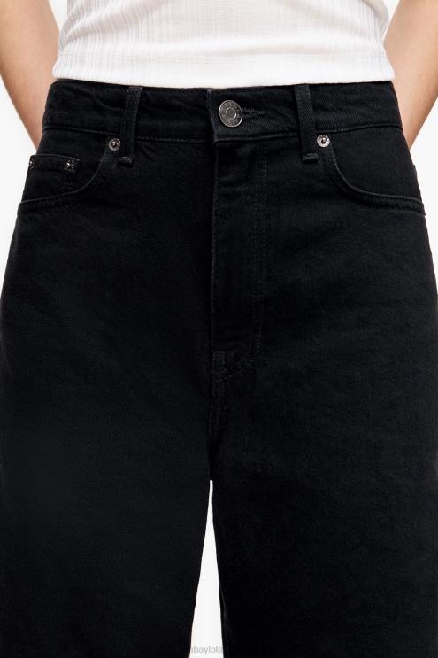 preto roupas 64X4N429 barril - jeans reto Bimba Y Lola