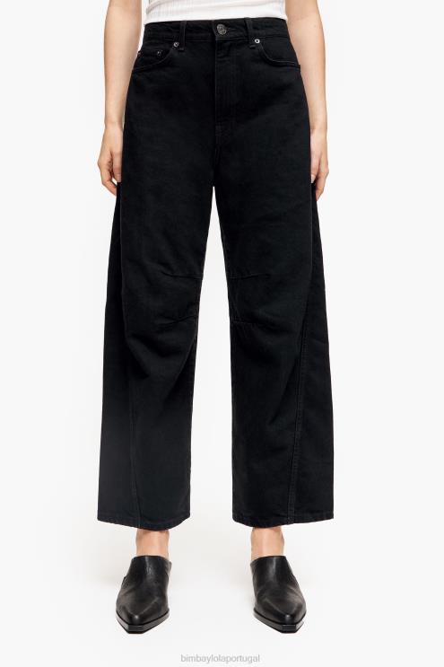 preto roupas 64X4N517 barril - jeans reto Bimba Y Lola