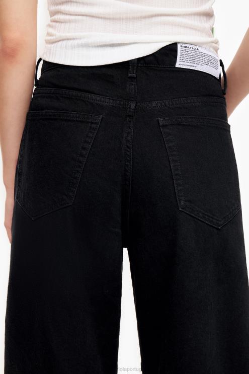 preto roupas 64X4N517 barril - jeans reto Bimba Y Lola