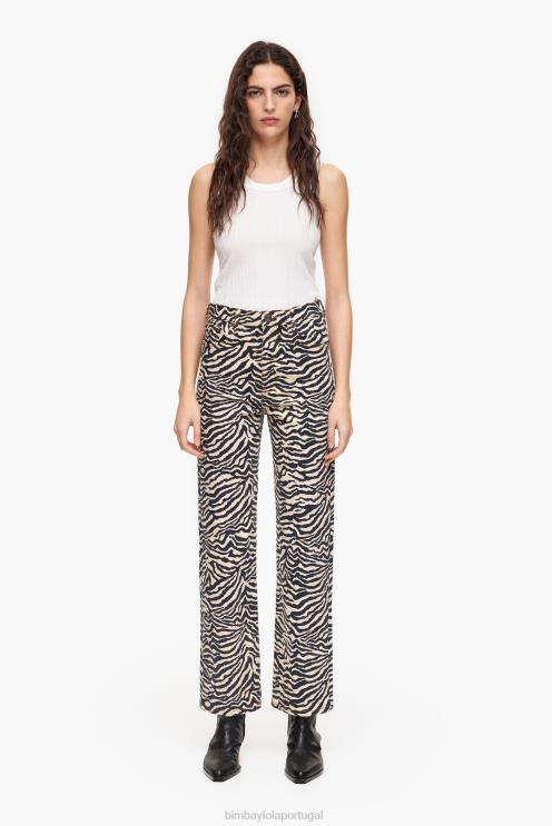 tigre roupas 64X4N427 jeans retos cortados Bimba Y Lola
