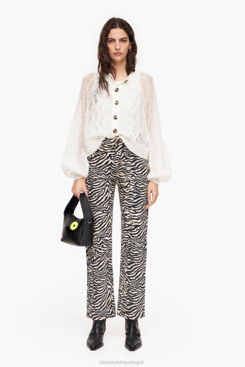 tigre roupas 64X4N427 jeans retos cortados Bimba Y Lola