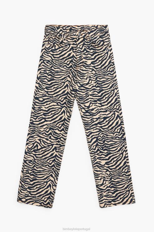 tigre roupas 64X4N530 corte reto - jeans reto Bimba Y Lola