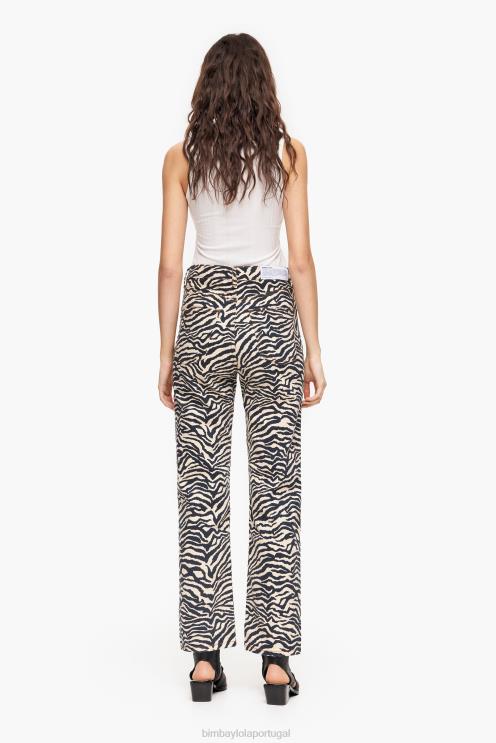 tigre roupas 64X4N530 corte reto - jeans reto Bimba Y Lola