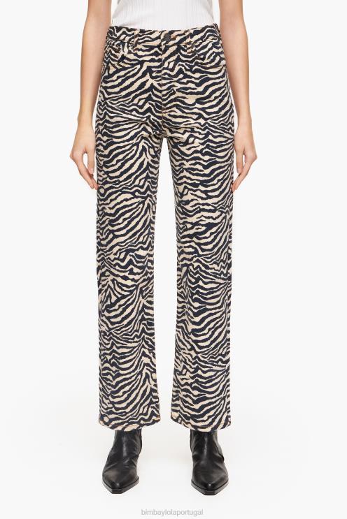 tigre roupas 64X4N530 corte reto - jeans reto Bimba Y Lola