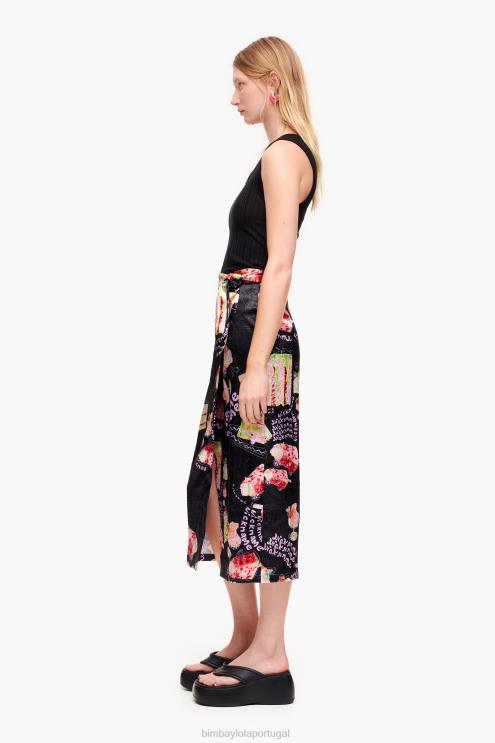 apelido roupas 64X4N459 saia envelope com estampa de foto Bimba Y Lola