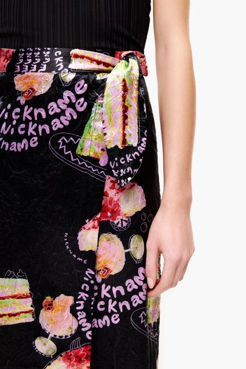 apelido roupas 64X4N459 saia envelope com estampa de foto Bimba Y Lola