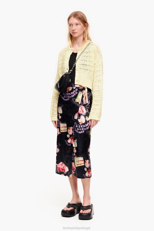 apelido roupas 64X4N459 saia envelope com estampa de foto Bimba Y Lola