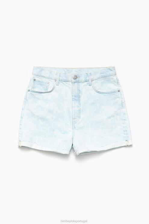 azul roupas 64X4N424 bermuda camuflada leve com estampa de panda Bimba Y Lola