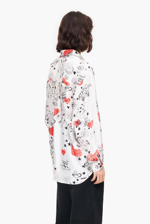 apelido roupas 64X4N347 camisa de coração Bimba Y Lola