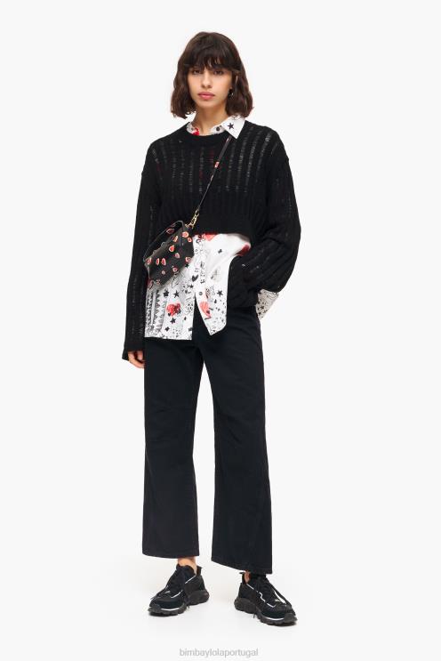 apelido roupas 64X4N347 camisa de coração Bimba Y Lola