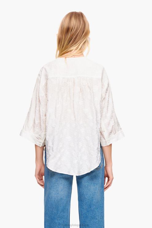 floral roupas 64X4N325 blusa jaquard curta Bimba Y Lola
