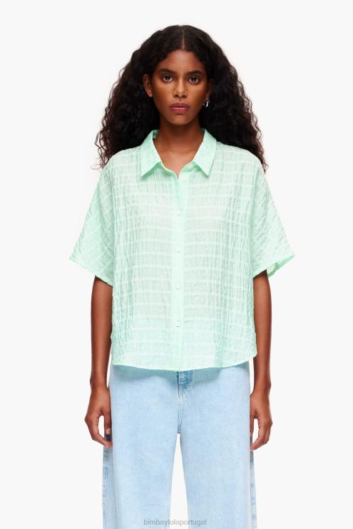 hortelã roupas 64X4N328 Camisa curta Bimba Y Lola
