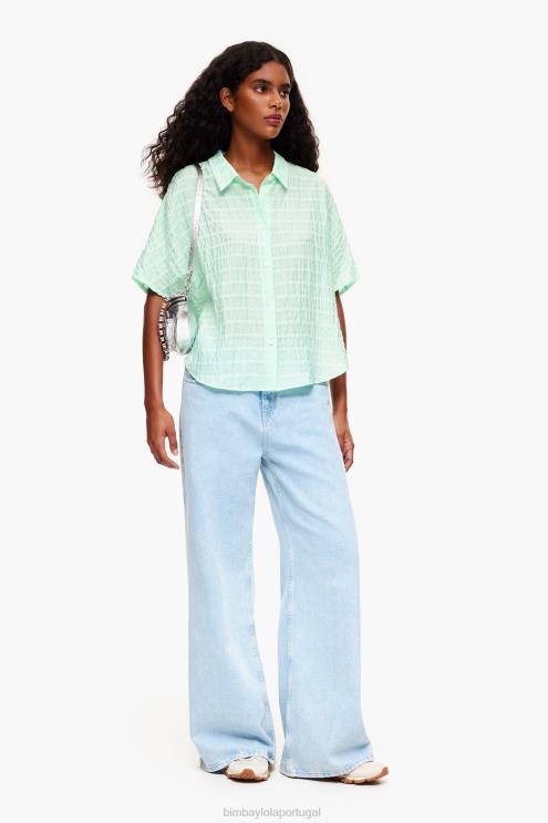 hortelã roupas 64X4N328 Camisa curta Bimba Y Lola