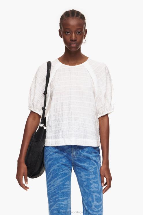 marfim roupas 64X4N348 blusa curta Bimba Y Lola