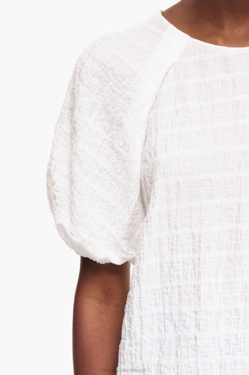marfim roupas 64X4N348 blusa curta Bimba Y Lola