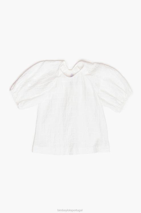 marfim roupas 64X4N348 blusa curta Bimba Y Lola