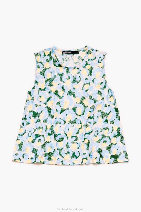 azul roupas 64X4N292 camiseta animal light brush Bimba Y Lola