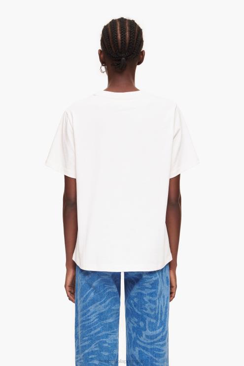 branco roupas 64X4N277 camiseta com logotipo da universidade Bimba Y Lola