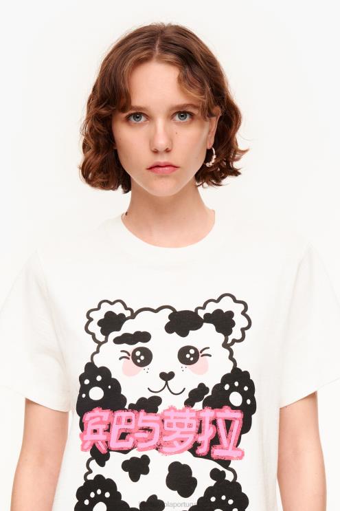 branco roupas 64X4N279 camiseta urso panda Bimba Y Lola