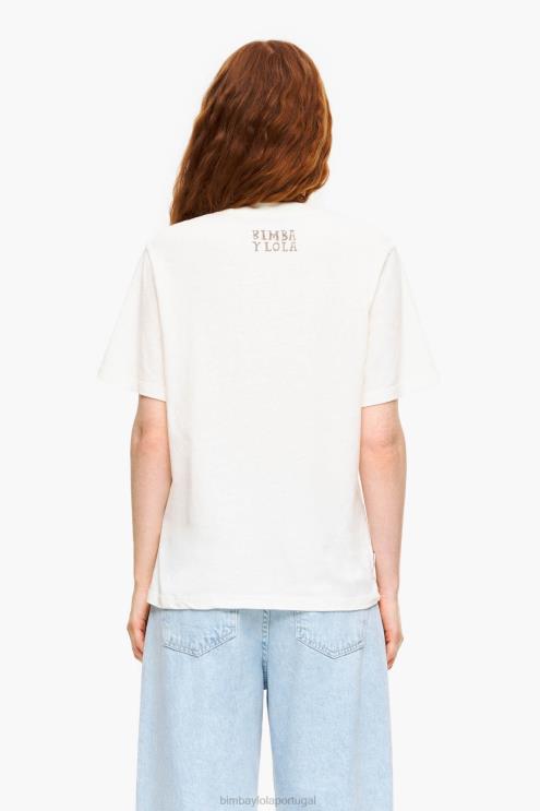 cru roupas 64X4N271 camiseta com estampa de urso panda Bimba Y Lola