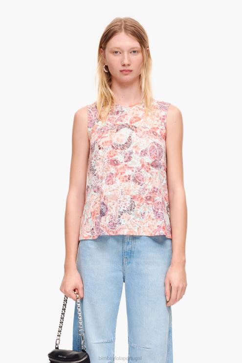 frutas roupas 64X4N293 camiseta estampada completa Bimba Y Lola