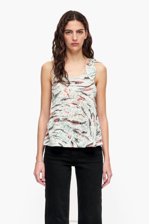 hortelã roupas 64X4N304 camiseta com estampa de asa de borboleta Bimba Y Lola