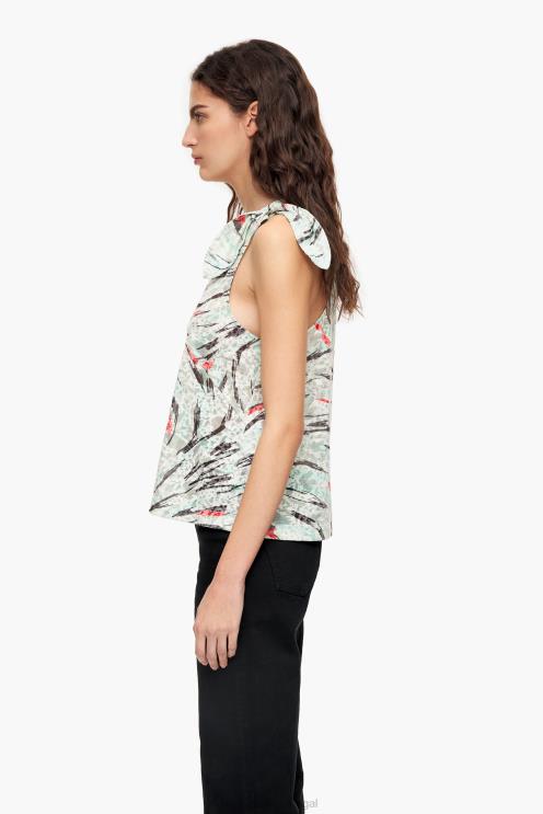 hortelã roupas 64X4N304 camiseta com estampa de asa de borboleta Bimba Y Lola
