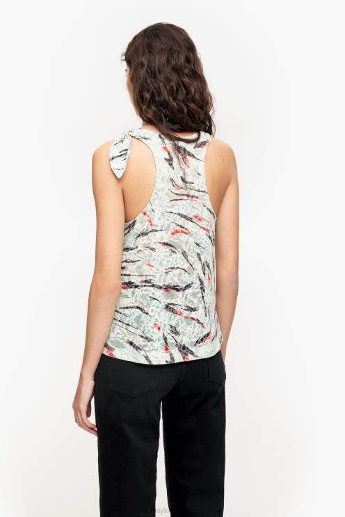 hortelã roupas 64X4N304 camiseta com estampa de asa de borboleta Bimba Y Lola