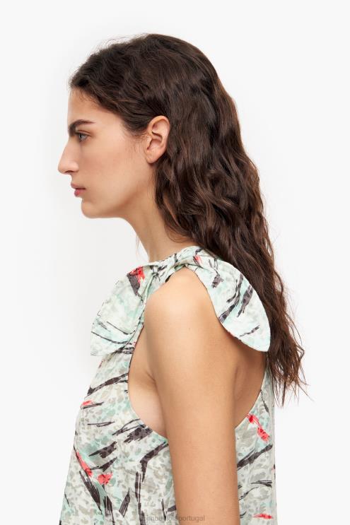 hortelã roupas 64X4N304 camiseta com estampa de asa de borboleta Bimba Y Lola