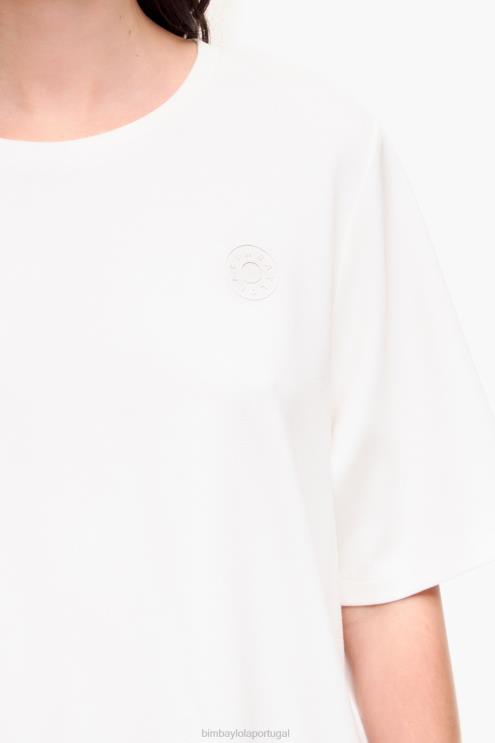 marfim roupas 64X4N257 camiseta curta ponte di roma Bimba Y Lola