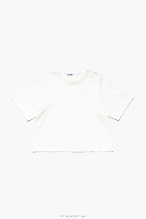 marfim roupas 64X4N257 camiseta curta ponte di roma Bimba Y Lola