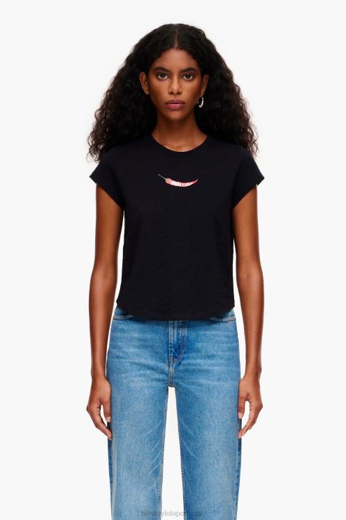 preto roupas 64X4N247 camiseta guindila Bimba Y Lola