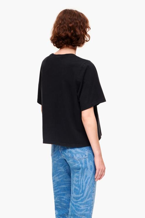 preto roupas 64X4N278 camiseta com estampa de banana Bimba Y Lola