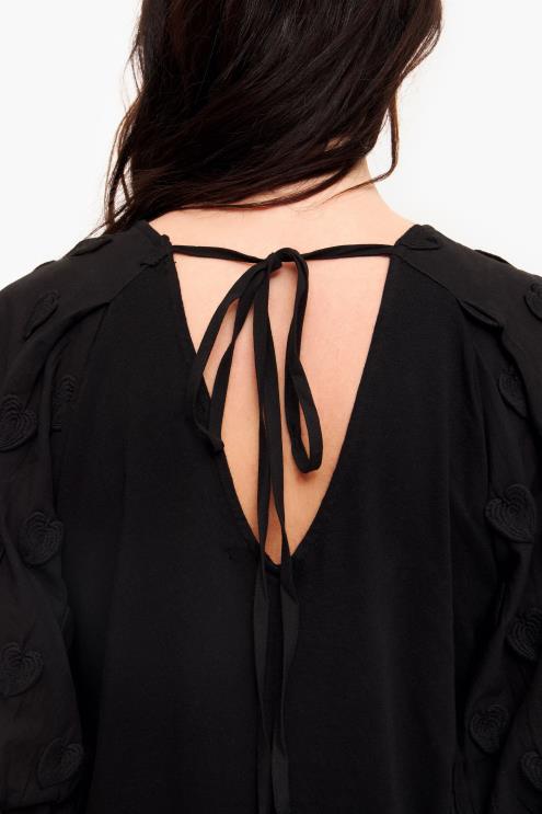 preto roupas 64X4N286 camiseta tecido duplo Bimba Y Lola