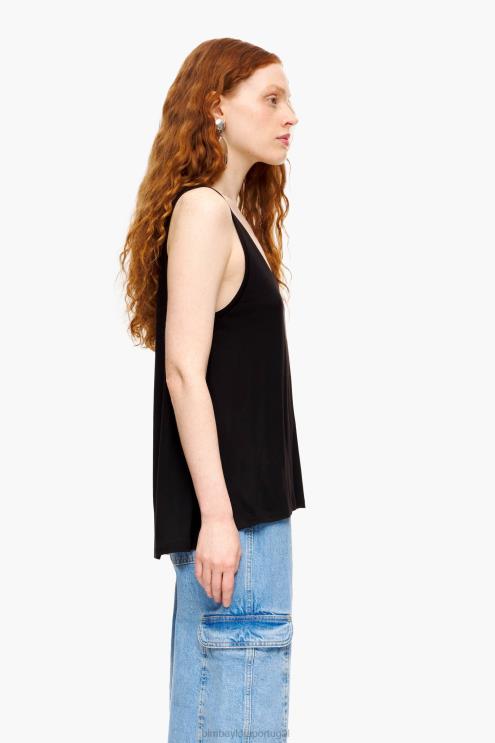 preto roupas 64X4N315 camiseta linha a Bimba Y Lola