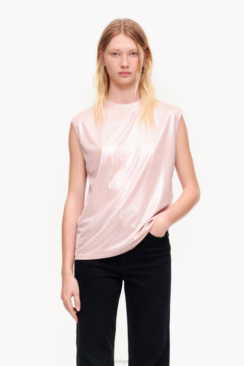 rosa roupas 64X4N308 camiseta fluida curta Bimba Y Lola
