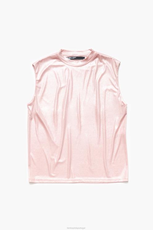 rosa roupas 64X4N308 camiseta fluida curta Bimba Y Lola