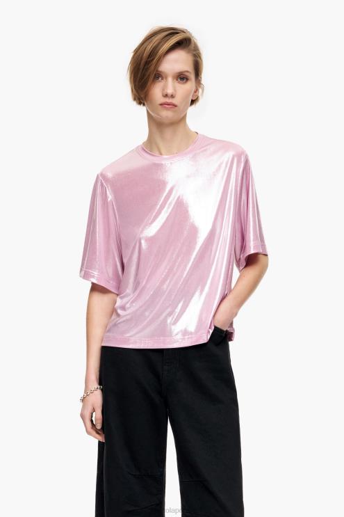 rosa roupas 64X4N311 camiseta brilhante Bimba Y Lola