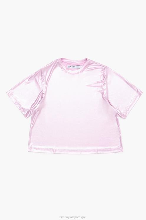 rosa roupas 64X4N311 camiseta brilhante Bimba Y Lola