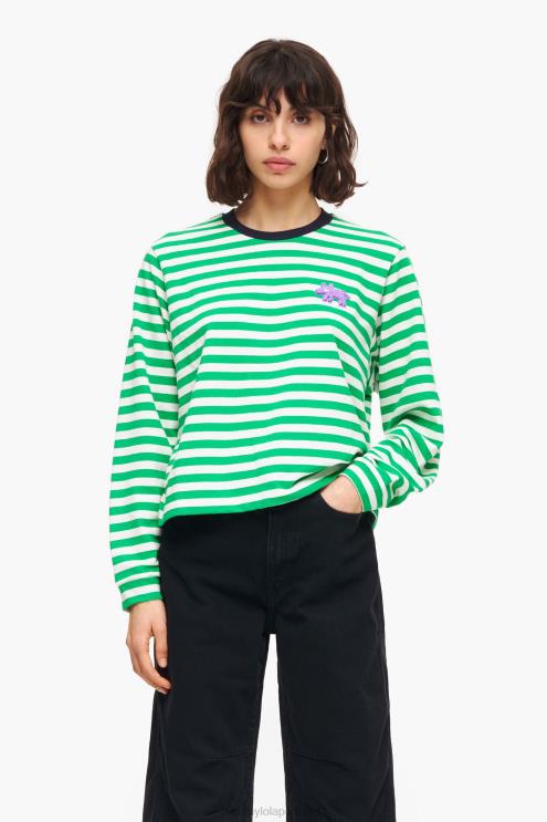 verde roupas 64X4N255 camiseta listrada Bimba Y Lola