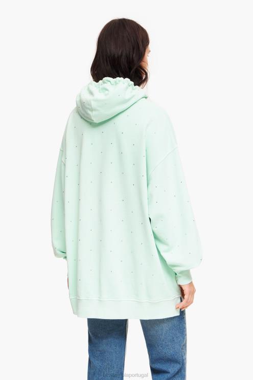 hortelã roupas 64X4N501 moletom brilhante Bimba Y Lola
