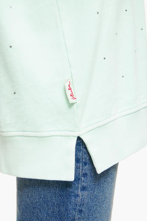 hortelã roupas 64X4N501 moletom brilhante Bimba Y Lola